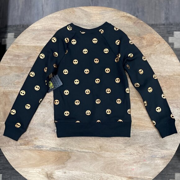 5/$20 NEW 6-6X Girls Copper Emoji Face Sweatshirt - Picture 3 of 3